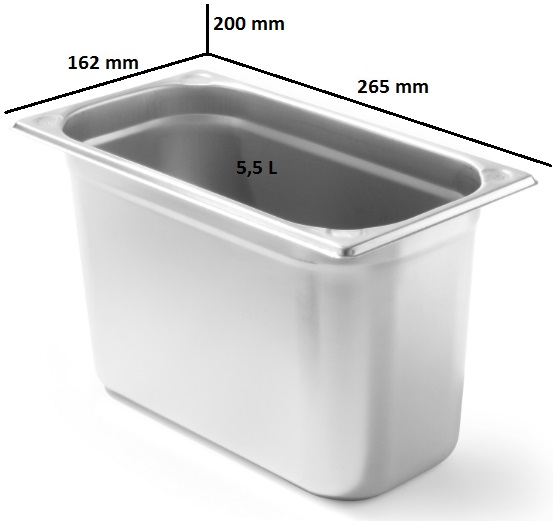 CORNiCO.eu / Gastronorm containers 1 / 4 stainless