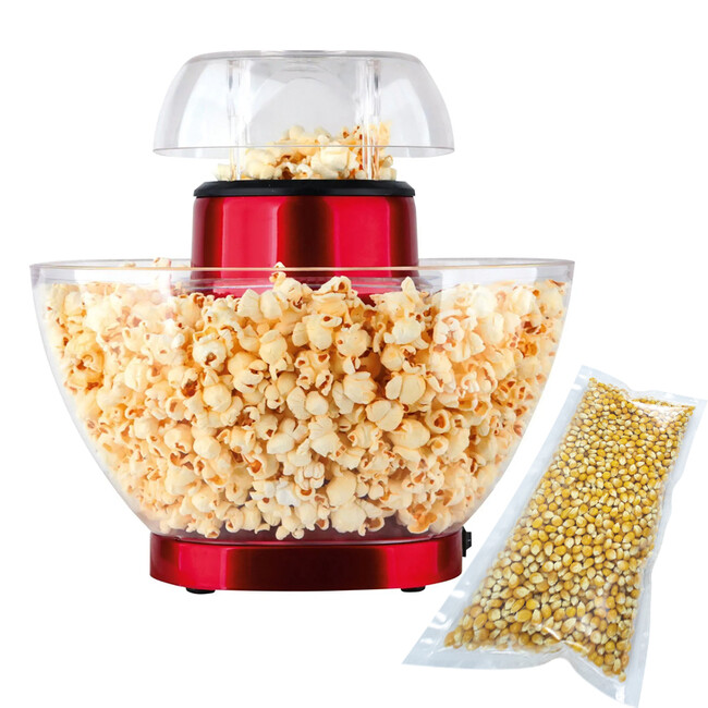 Popcorn Maker,40 Cups,Hot Air Popcorn Machine,Temperature Control