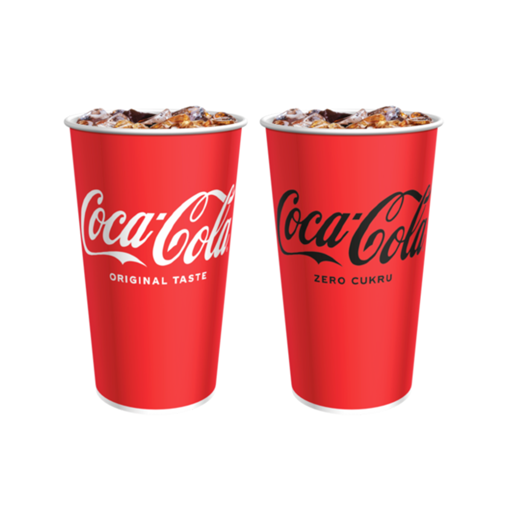 Yocup Company: KR 32 oz Coca-Cola Paper Soda Cup - 600/Case